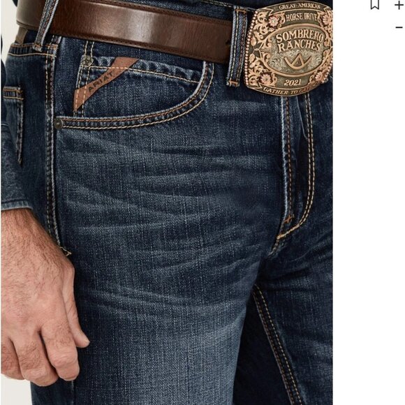 Ariat Mens M2 Traditional Relaxed Bootcut Bradford Dark Wash Jeans 32 x 36 NWT - Picture 3 of 9